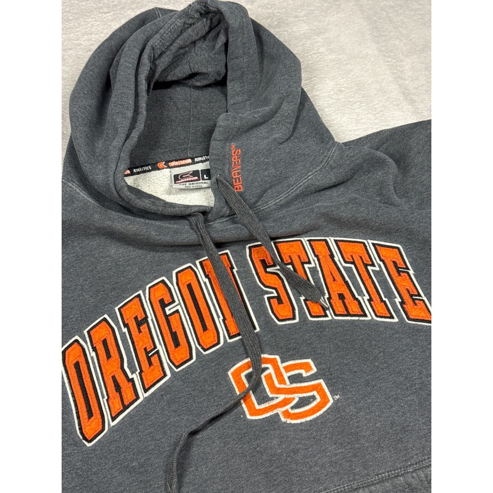 Colosseum Oregon State Hoodie Mens L Gray Beavers NCAA Sweatshirt